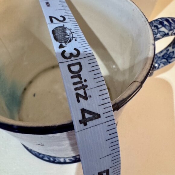 Antique James Kent Fenton Ye Olde Foley Ware Tyg Blue and White Mug - Picture 9 of 10